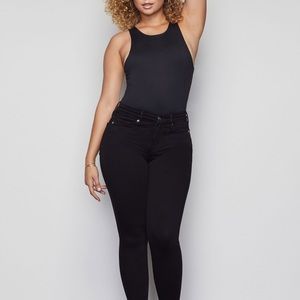 Good American good legs high rise skinny jeans NWT